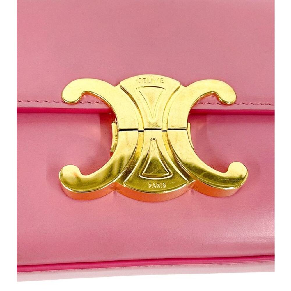 CELINE Pink Triope Shoulder Bag A-A25698 - Picture 12 of 12